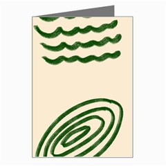 Elements Scribbles Wiggly Lines Greeting Card by Cemarart