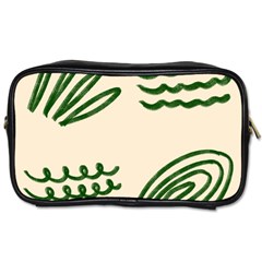 Elements Scribbles Wiggly Lines Toiletries Bag (two Sides) by Cemarart