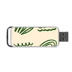 Elements Scribbles Wiggly Lines Portable Usb Flash (two Sides) by Cemarart