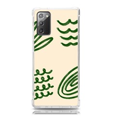 Elements Scribbles Wiggly Lines Samsung Galaxy Note 20 Tpu Uv Case by Cemarart