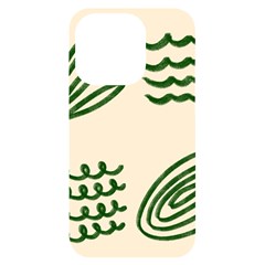 Elements Scribbles Wiggly Lines Iphone 14 Pro Black Uv Print Case by Cemarart