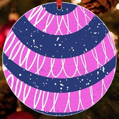 Texture Grunge Speckles Dot Uv Print Acrylic Ornament Round