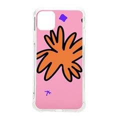 Doodle Flower Sparkles Orange Pink Iphone 11 Pro Max 6 5 Inch Tpu Uv Print Case by Cemarart