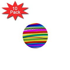 Print Ink Colorful Background 1  Mini Buttons (10 Pack)  by Cemarart