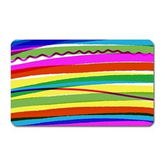 Print Ink Colorful Background Magnet (rectangular) by Cemarart