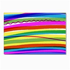 Print Ink Colorful Background Postcards 5  X 7  (pkg Of 10) by Cemarart