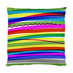 Print Ink Colorful Background Standard Cushion Case (one Side) by Cemarart