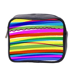 Print Ink Colorful Background Mini Toiletries Bag (two Sides) by Cemarart