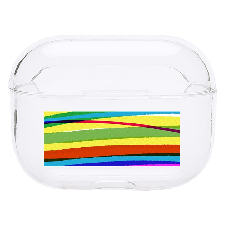 Print Ink Colorful Background Hard PC AirPods Pro Case