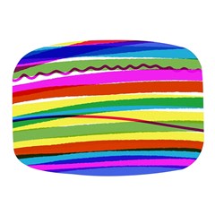 Print Ink Colorful Background Mini Square Pill Box by Cemarart