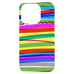 Print Ink Colorful Background Iphone 14 Pro Black Uv Print Case