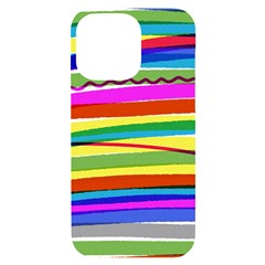 Print Ink Colorful Background Iphone 14 Pro Max Black Uv Print Case by Cemarart