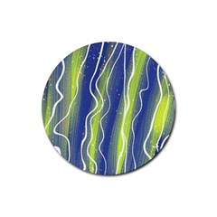 Texture Multicolour Gradient Grunge Rubber Coaster (round) by Cemarart