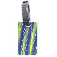 Texture Multicolour Gradient Grunge Luggage Tag (one Side) by Cemarart