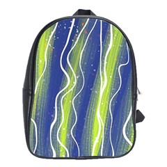 Texture Multicolour Gradient Grunge School Bag (xl) by Cemarart