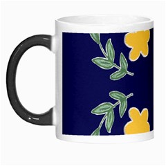 Doodle Flower Leaves Plant Design Morph Mug by Cemarart