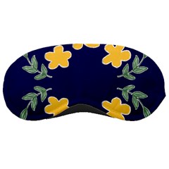 Doodle Flower Leaves Plant Design Sleep Mask