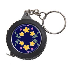 Doodle Flower Leaves Plant Design Measuring Tape