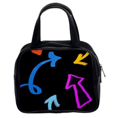 Colorful Arrows Kids Pointer Classic Handbag (two Sides) by Cemarart