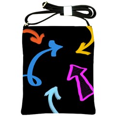 Colorful Arrows Kids Pointer Shoulder Sling Bag by Cemarart