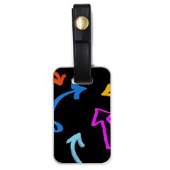 Colorful Arrows Kids Pointer Luggage Tag (one Side) by Cemarart