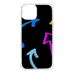 Colorful Arrows Kids Pointer Iphone 14 Tpu Uv Print Case by Cemarart