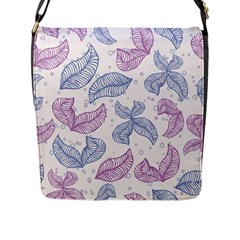 Blob Gradient Blur Scatter Flap Closure Messenger Bag (l) by Cemarart