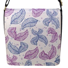 Blob Gradient Blur Scatter Flap Closure Messenger Bag (s) by Cemarart