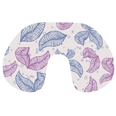 Blob Gradient Blur Scatter Travel Neck Pillow by Cemarart