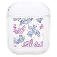 Leaves Line Art Background Soft Tpu Airpods 1/2 Case by Cemarart