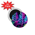 Spring Flower Neon Wallpaper 1.75  Magnets (10 pack)  Front