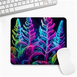 Spring Flower Neon Wallpaper Large Mousepad Front