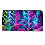 Spring Flower Neon Wallpaper Pencil Case Back