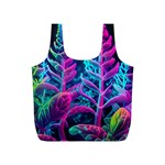 Spring Flower Neon Wallpaper Full Print Recycle Bag (S) Front