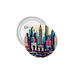 Skyscrapers City Usa 1 75  Buttons by Cemarart