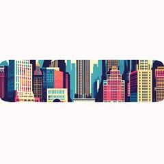 Skyscrapers City Usa Large Bar Mat by Cemarart