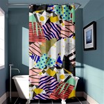 Digital Paper Scrapbooking Abstract Shower Curtain 36  x 72  (Stall)  Curtain(36 X72 )