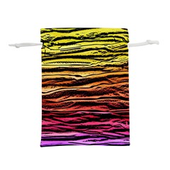 Rainbow Wood Digital Paper Pattern Lightweight Drawstring Pouch (m)