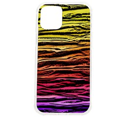 Rainbow Wood Digital Paper Pattern Iphone 12 Pro Max Tpu Uv Print Case by Cemarart