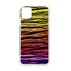 Rainbow Wood Digital Paper Pattern Iphone 11 Tpu Uv Print Case by Cemarart