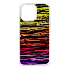 Rainbow Wood Digital Paper Pattern Iphone 14 Pro Max Tpu Uv Print Case by Cemarart