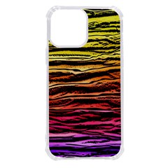 Rainbow Wood Digital Paper Pattern Iphone 13 Pro Max Tpu Uv Print Case by Cemarart