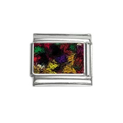 Floral Patter Flowers Floral Drawing Italian Charm (9mm) by Cemarart