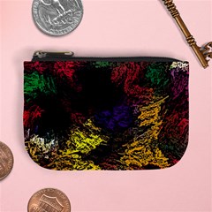 Floral Patter Flowers Floral Drawing Mini Coin Purse by Cemarart