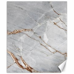 Gray Light Marble Stone Texture Background Canvas 8  X 10  by Cemarart