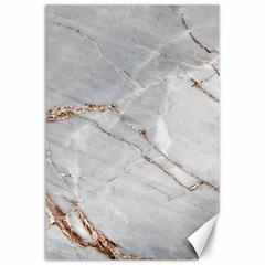 Gray Light Marble Stone Texture Background Canvas 12  X 18  by Cemarart