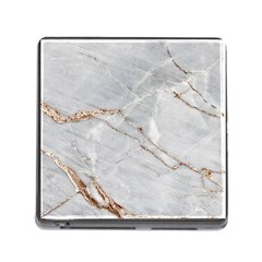 Gray Light Marble Stone Texture Background Memory Card Reader (square 5 Slot) by Cemarart