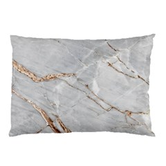 Gray Light Marble Stone Texture Background Pillow Case (two Sides) by Cemarart