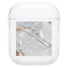 Gray Light Marble Stone Texture Background Soft Tpu Airpods 1/2 Case by Cemarart