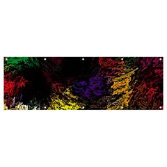 Abstract Painting Colorful Banner And Sign 12  X 4  by Cemarart